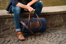 Load image into Gallery viewer, Waxed Canvas Duffle Bag