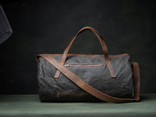 Load image into Gallery viewer, Waxed Canvas Duffle Bag