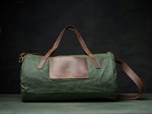 Load image into Gallery viewer, Waxed Canvas Duffle Bag