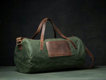 Load image into Gallery viewer, Waxed Canvas Duffle Bag
