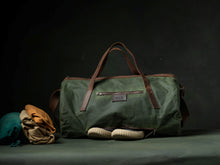 Load image into Gallery viewer, Waxed Canvas Duffle Bag
